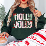 Holly Jolly Pink Lace Christmas DTF Print