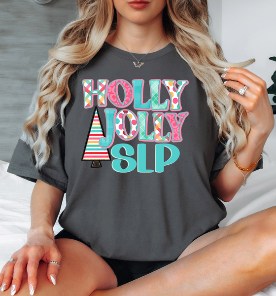 Holly Jolly SLP Christmas DTF Print