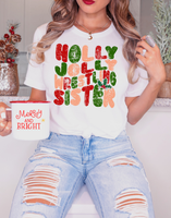 Holly Jolly Wrestling Christmas DTF Print