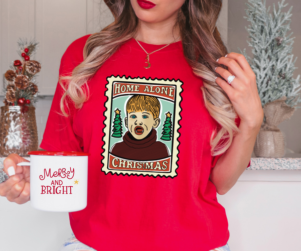 Home Alone Christmas Stamp DTF Print