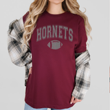 Distressed Hornets Football Arch DTF Print