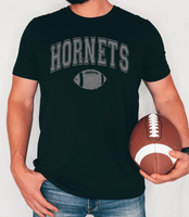 Distressed Hornets Football Arch DTF Print