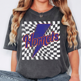 Hornets Checker Bolt DTF Print