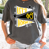 Hornets Lets Go Star Banner Trio DTF Print