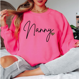 Nanny leopard heart DTF Print