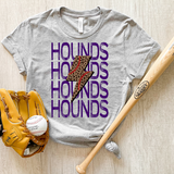 Hounds Baseball Bolt DTF Print