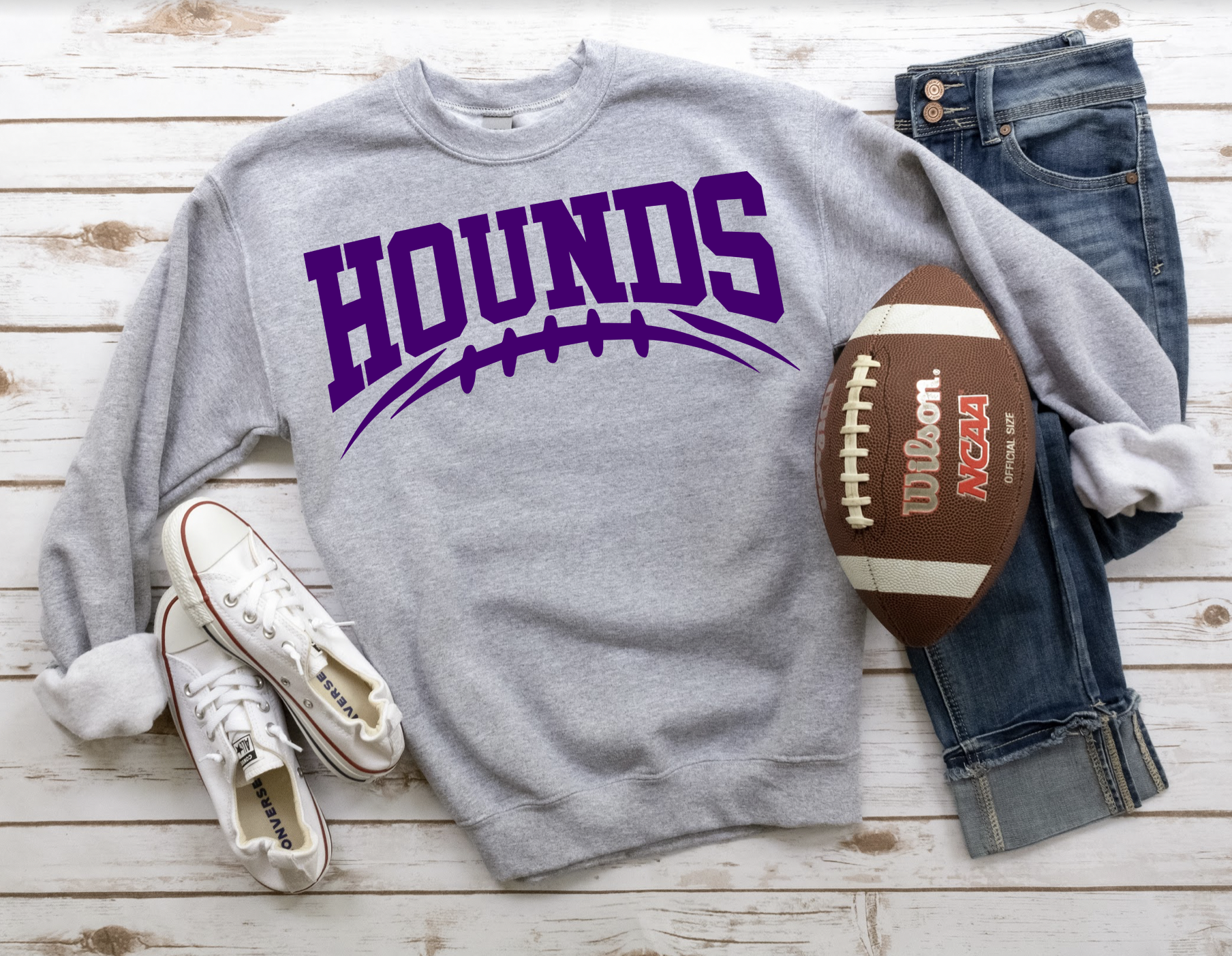 Hounds Football Arched DTF Print