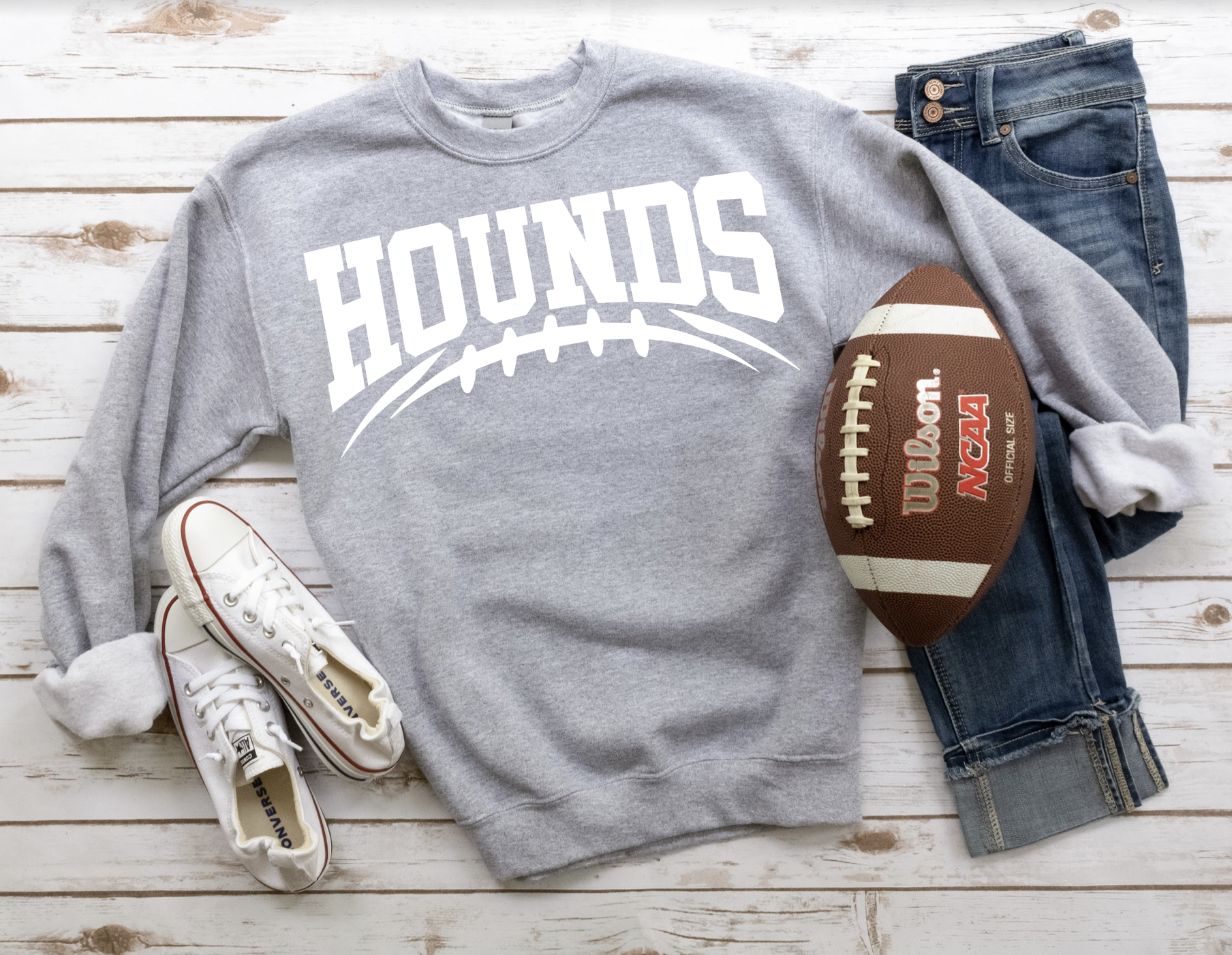 Hounds Football Arched DTF Print