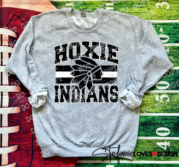 Classic Hometown Hoxie Indians DTF Print