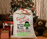 Personalized Super Hero Santa Sack DTF Print