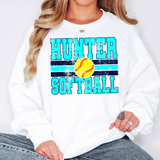 Hunter Softball Grunge DTF Print