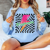 Huntsmen Checker Bolt Distressed DTF Print