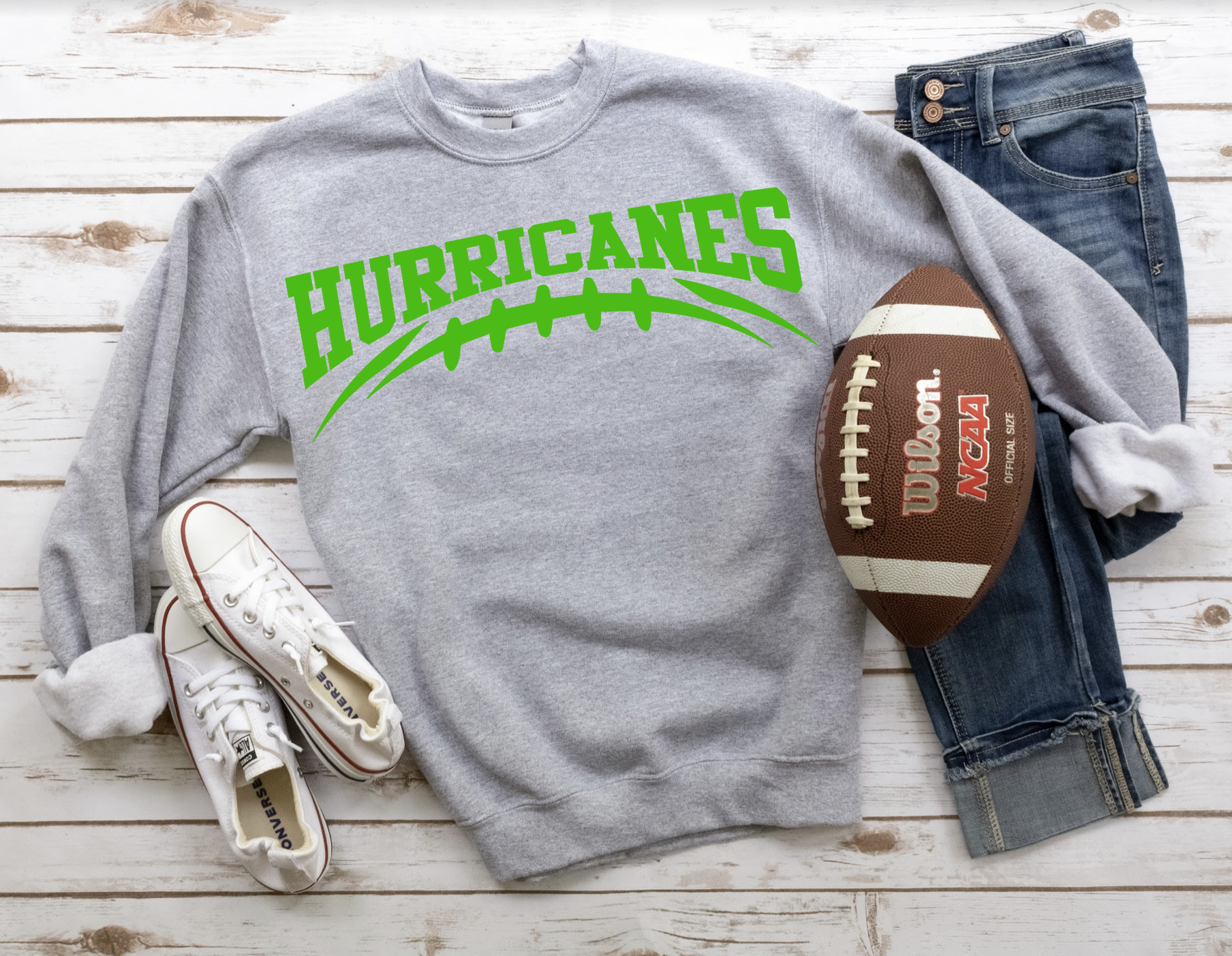 Hurricanes Football Arched DTF Print