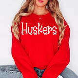 Huskers Dotted Doodle DTF Print