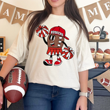 Huskers Football Girl DTF Print