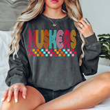 Checker Doodle Huskers DTF Print