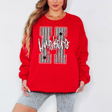 Huskers Stripes Varsity Team DTF Print