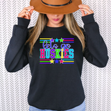 Huskies Lets Go Multi Color DTF Print