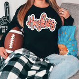 Huskies Polka Dot DTF Print