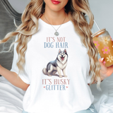 Husky Glitter DTF Print