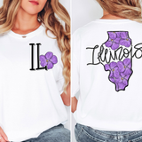 Illinois  Whimsy State Flower DTF