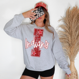 Indians Stripes Varsity Team DTF Print