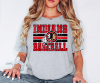 Indians Baseball Grunge 02 DTF Print