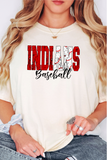 Indians Sport Grunge DTF Print