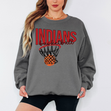 Indians Basketball Swoop DTF Print