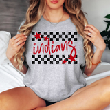 Indians Checker Star DTF Print