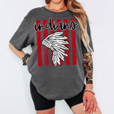 Indians Preppy Stripes DTF Print
