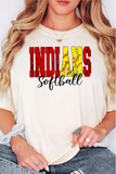 Indians Sport Grunge DTF Print