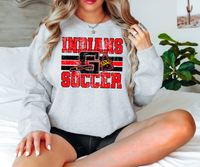 Indians Soccer JC Grunge DTF Print