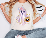 Irredecent Ghost With Basket DTF Print