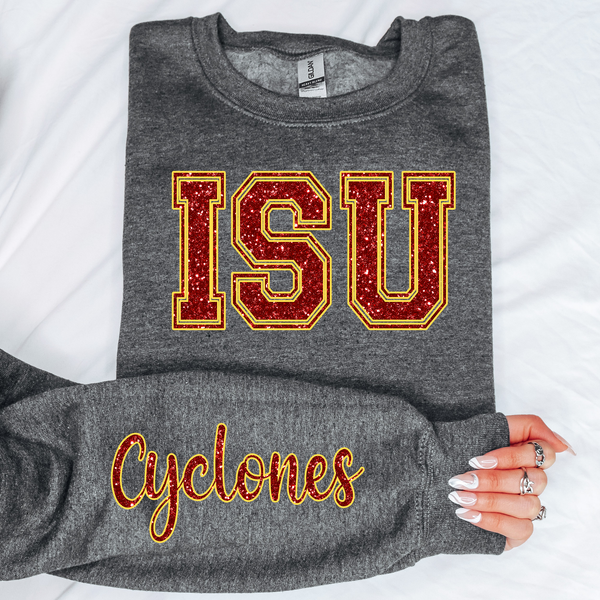 Cyclones Glitter Effect DTF Print