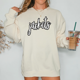 Jackets Crackle Cursive Teams DTF Print