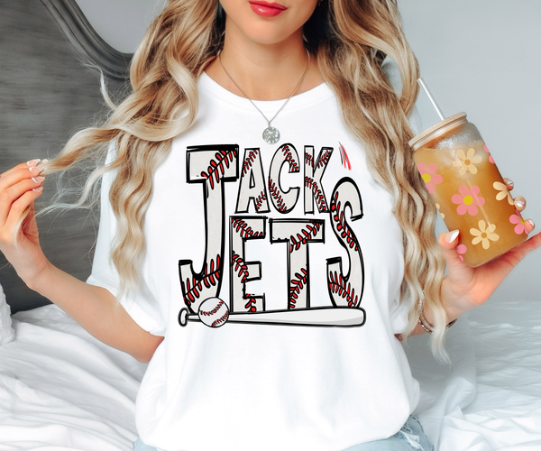 Jackets Baseball Doodle DTF Print