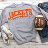 Jackets Football Arched DTF Print