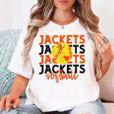 Jackets Repeat Softball DTF Print