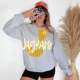 Jaguars Stripes Varsity Team DTF Print