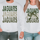 Jaguars Matching Stacked Camo Greens DTF Print