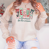 Preppy Jesus is the Reason for the Season DTF Print
