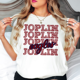 Joplin Eagles Repeat Sketch DTF Print