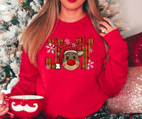 Joy Reindeer DTF Print