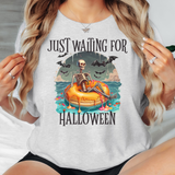 Just Waiting For Halloween DTF Print