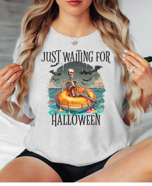 Just Waiting For Halloween DTF Print