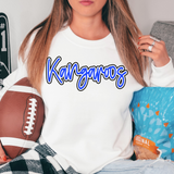 Kangaroos Outline DTF Print