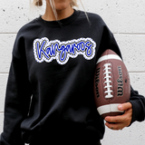 Kangaroos Outline DTF Print