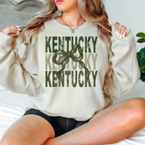 Kentucky Matching Stacked Camo Greens DTF Print