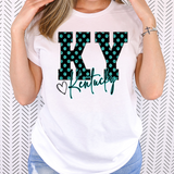 Faux Glitter Kentucky Doodle DTF Print